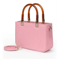 Stylish Women’s Structured Handbag with Dual Handles and Detachable Strap