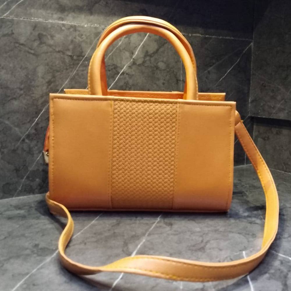 Chic Women’s Textured Handbag with Top Handle and Crossbody Strap