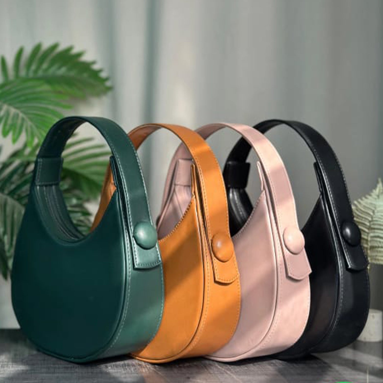 Crescent Hobo Handbag for Women – Stylish Shoulder Bag with Top Handle